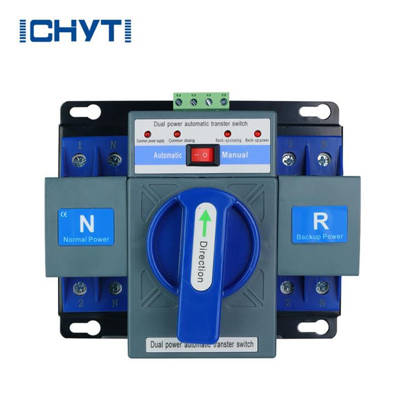 Dubbelströmbrytare för automatisk växling